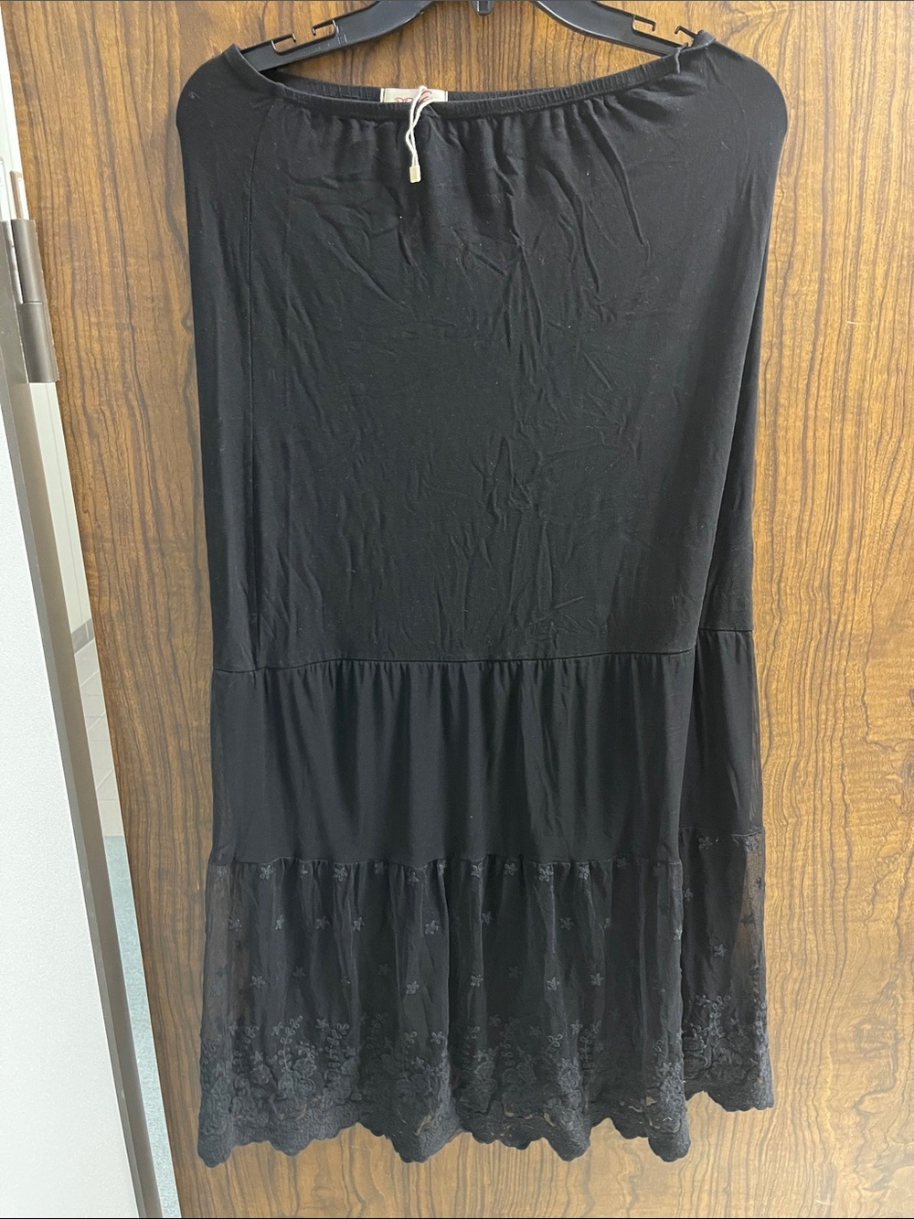 Black skirt extender - stretchy